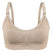 Soft & Comfortable Wireless Nursing Bra with Easy Open Clips Breast Feeding Accessories Ana Wiz Small Beige