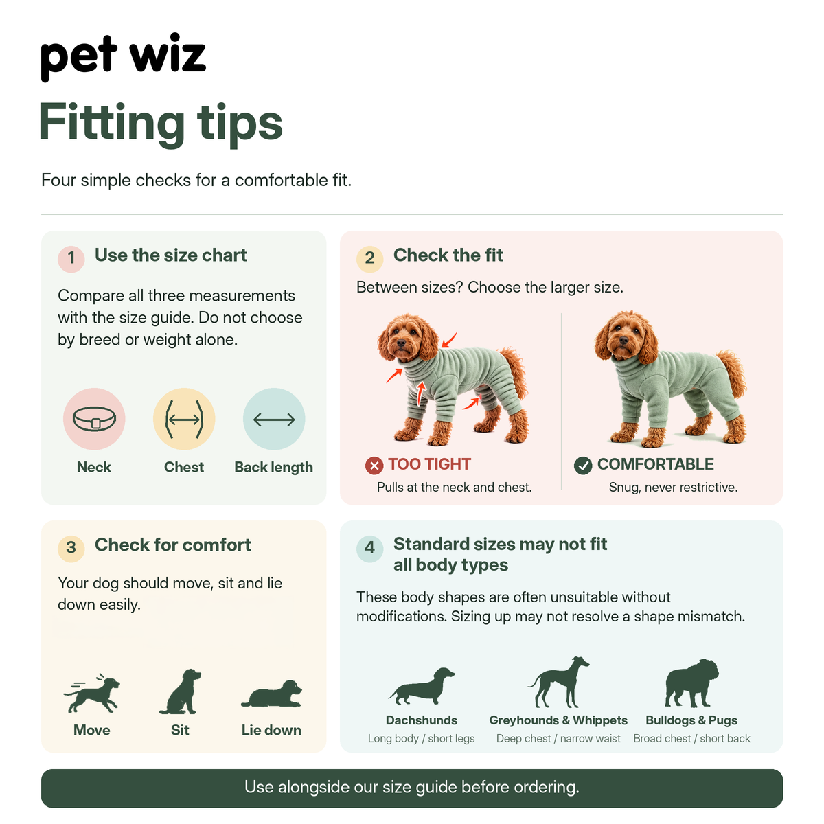 Four Legged Dog Fleece Jumpers Pet Wiz