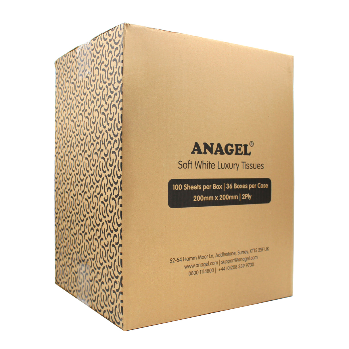 Soft White Facial Tissues, Box of 100 Tissues Ana Wiz   