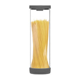 Premium Stain Resistant Borosilicate Glass Storage Jars, With Airtight Vent & Silicone Base  Ana Wiz 2000ml Charcoal 