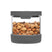 Premium Stain Resistant Borosilicate Glass Storage Jars, With Airtight Vent & Silicone Base  Ana Wiz 500ml Charcoal 