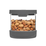 Premium Stain Resistant Borosilicate Glass Storage Jars, With Airtight Vent & Silicone Base  Ana Wiz 500ml Charcoal 