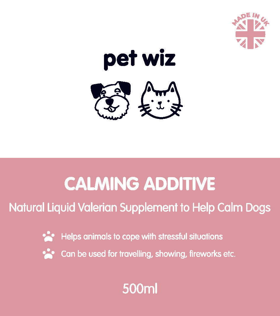 Calming Additive - Natural Liquid Valerian to Help Calm Dogs - 500ml ...
