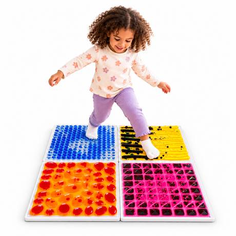 3D Sensory Floor Tiles - Pack of 4 Neuro Wiz