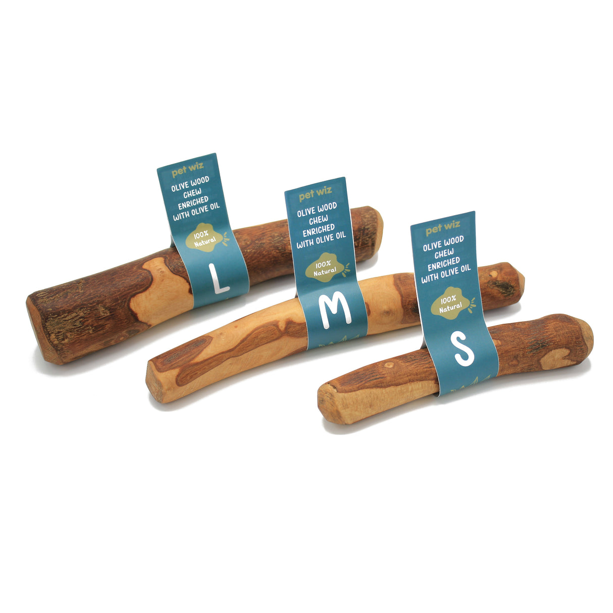 Olive Wood Chew - Enriched with Olive Oil  Pet Wiz   