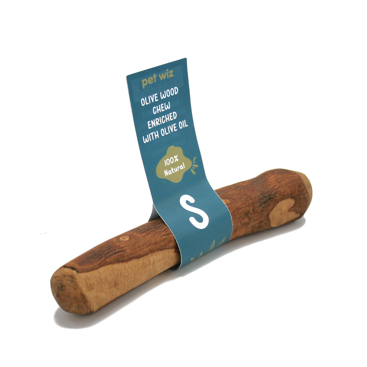 Olive Wood Chew - Enriched with Olive Oil  Pet Wiz Small  