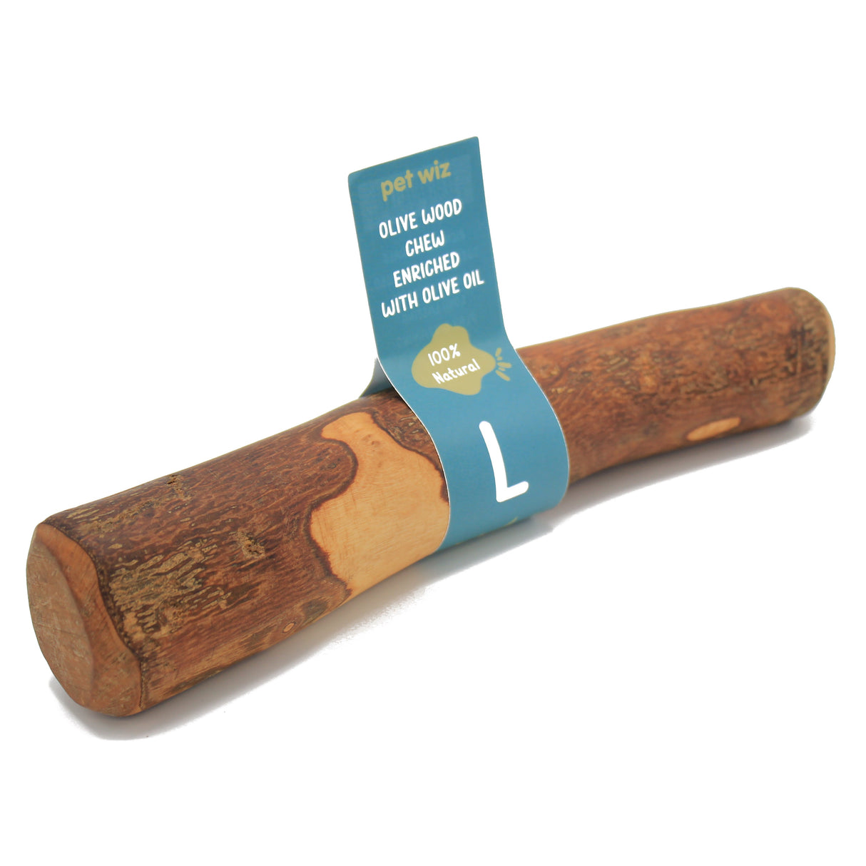Olive Wood Chew - Enriched with Olive Oil  Pet Wiz Large  