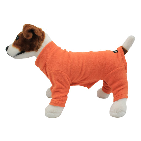 Four Legged Dog Fleece Jumpers Pet Wiz XS Orange