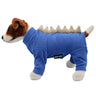 Four Legged Dog Fleece Jumpers Pet Wiz XS Blue (Spikes)