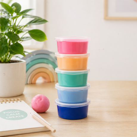 Sensory Therapy Putty Set | 5 Resistance Levels Neuro Wiz