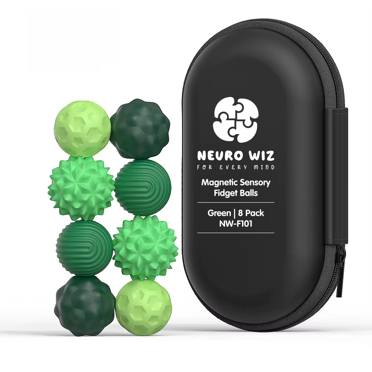 Magnetic Sensory Fidget Balls Neuro Wiz Green