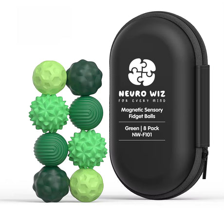 Magnetic Sensory Fidget Balls Neuro Wiz Green