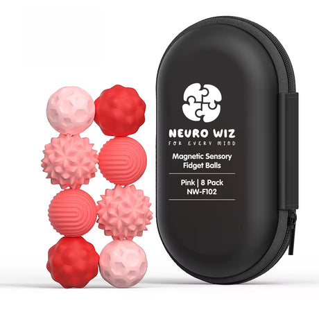 Magnetic Sensory Fidget Balls Neuro Wiz Pink