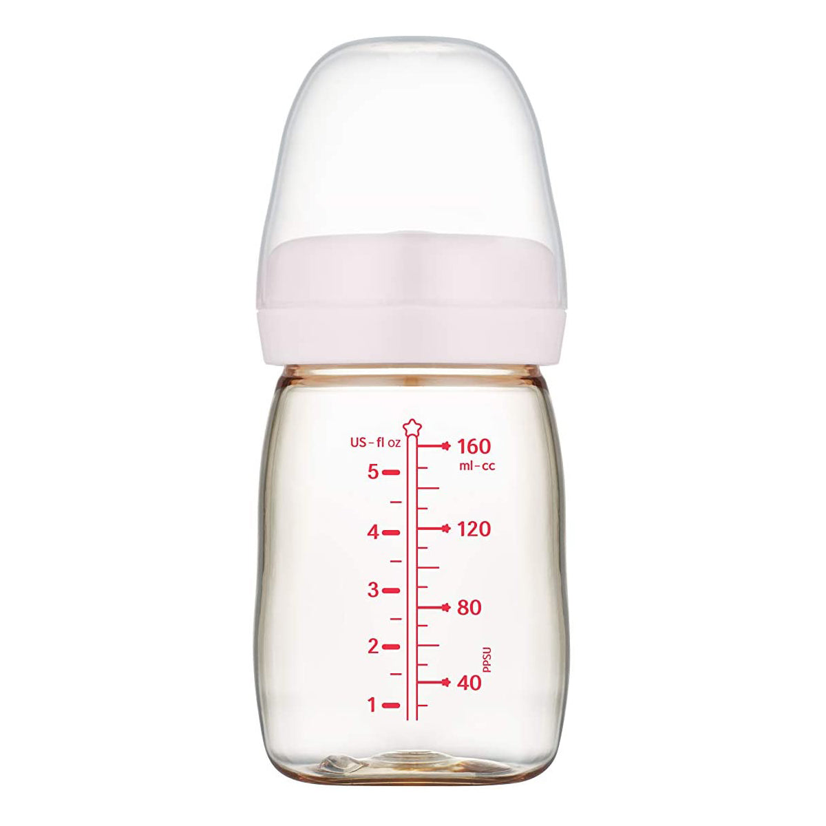 Premium PPSU Wide Neck Baby Bottle - 1 x 160ml Bottle with Slow Flow Teat - Designs May Vary  Spectra   