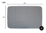 Two Pack of Large Reusable, Washable, Pet Pads in Grey (60cm x 90cm) Pet Wiz Large (60 x 90cm)