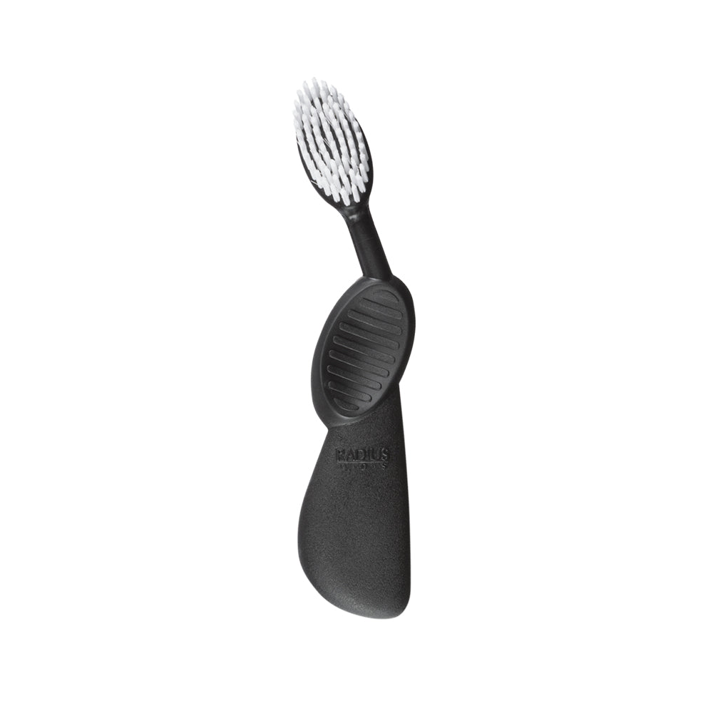 Flex-Neck Technology Toothbrush with Soft Bristles - Left Hand Toothbrush RADIUS Black
