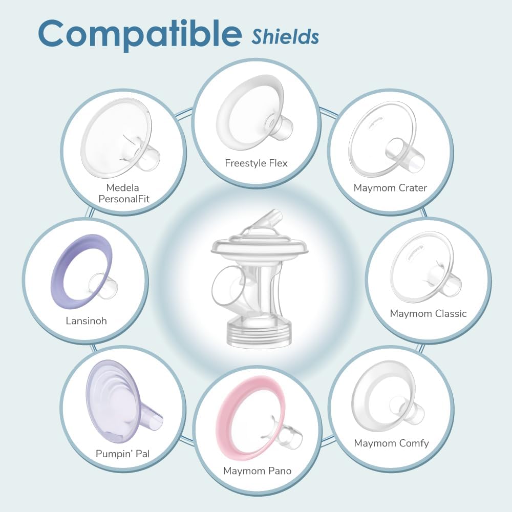 Maymom Dual Pump Kit Compatible with Ardo Breastpumps – Includes Tubing, Valves, Connectors – BPA-Free Replacement Set Breast Pump Accessories Maymom
