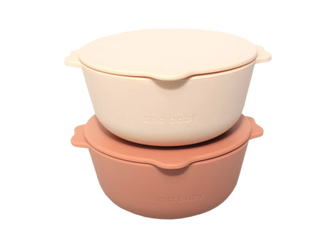 Silicone Bowls with Lids (Pack of 2) Ana Baby