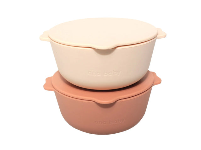 Silicone Bowls with Lids (Pack of 2) Ana Baby