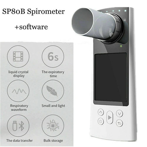 Digital Spirometer Lung Function Breathing Pulmonary Diagnostic - SP80B Spirometers CONTEC   