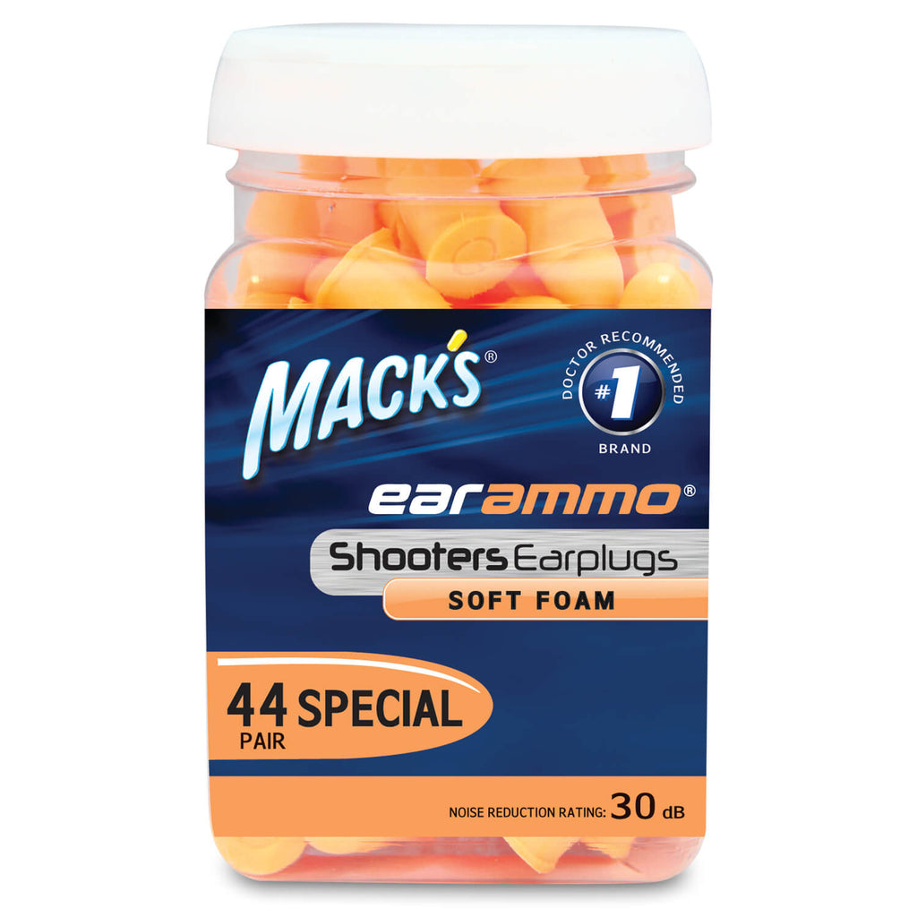 Shooting Ear Ammo® Soft Foam Ear Plugs Earplugs Mack's   