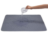 Two Pack of Large Reusable, Washable, Pet Pads in Grey (60cm x 90cm)  Pet Wiz   