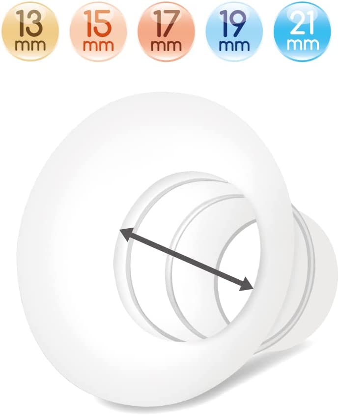 Flange Insert Compatible with Elvie Single/Double Electric, Elvie Stride Cup (24mm), Compatible with Medela PersonalFit Flex Shield  Maymom   
