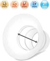 Flange Insert Compatible with Elvie Single/Double Electric, Elvie Stride Cup (24mm), Compatible with Medela PersonalFit Flex Shield  Maymom   