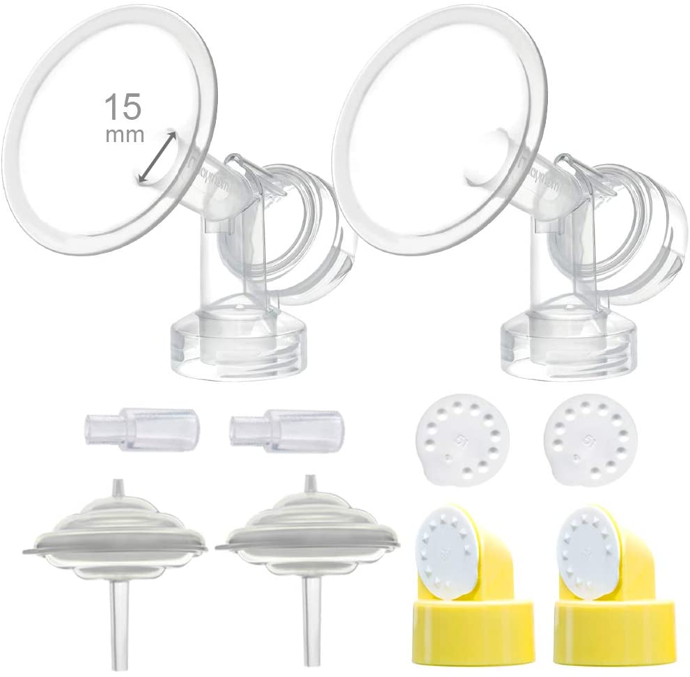 Maymom Breast Shield Set and Accessories for Medela Freestyle Breast Pump  Maymom 15mm  