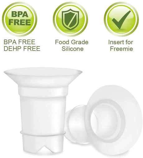 Flange Inserts for Freemie 25 mm Collection Cup. 2pc/Each Shields & Inserts Maymom