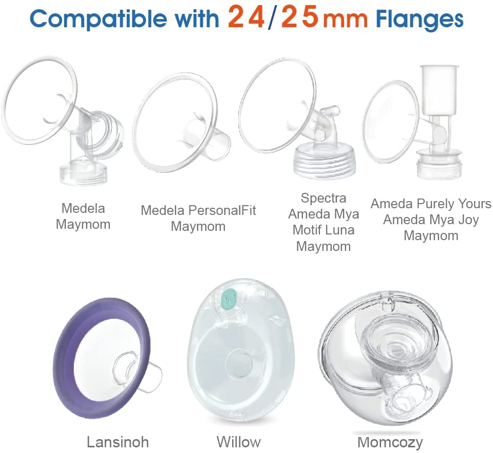 Flange Inserts 15 mm for Medela and Spectra 24 mm Shields/Flanges Breast Pump Accessories Maymom   
