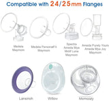 Flange Inserts 15 mm for Medela and Spectra 24 mm Shields/Flanges Breast Pump Accessories Maymom   