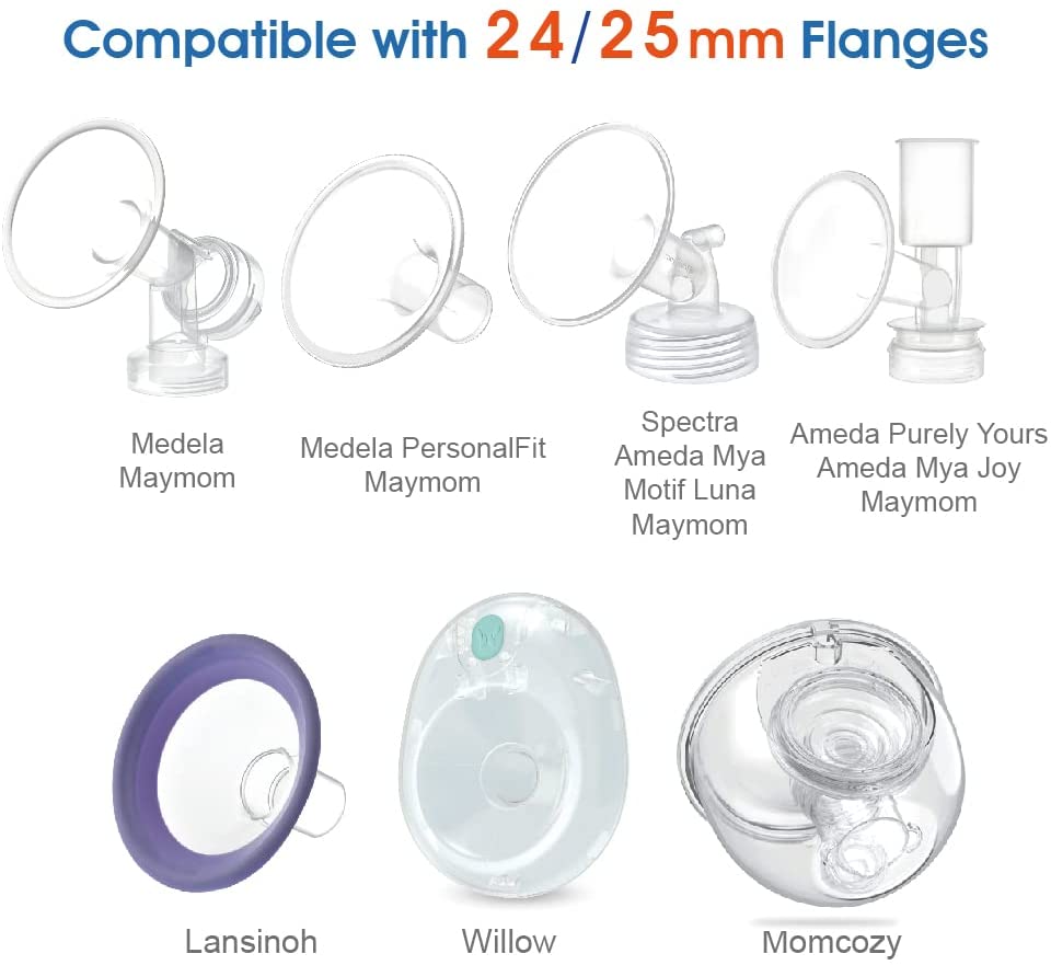Maymom Flange Inserts 13 mm for Medela and Spectra 24 mm Shields/Flanges Breast Pump Accessories Maymom   