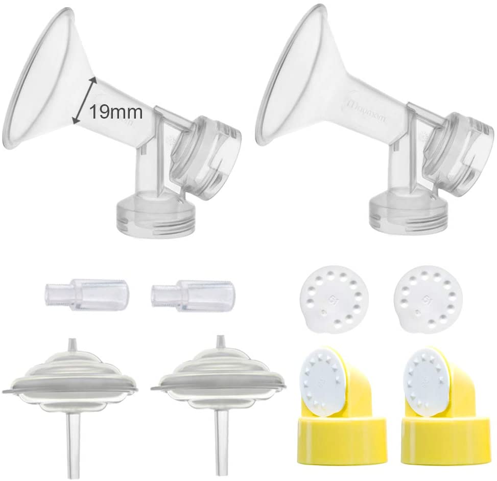 Maymom Breast Shield Set and Accessories for Medela Freestyle Breast Pump  Maymom 19mm  