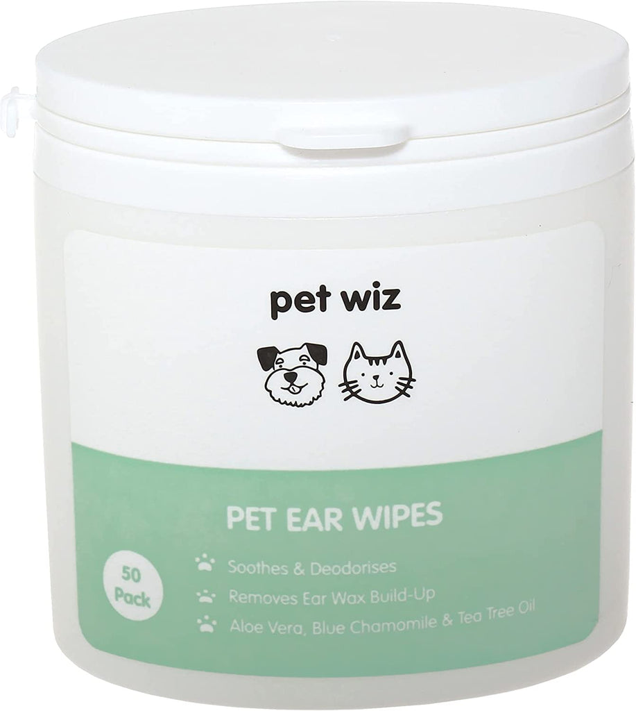 Ear Wipes for Dogs & Cats.  Pet Wiz   