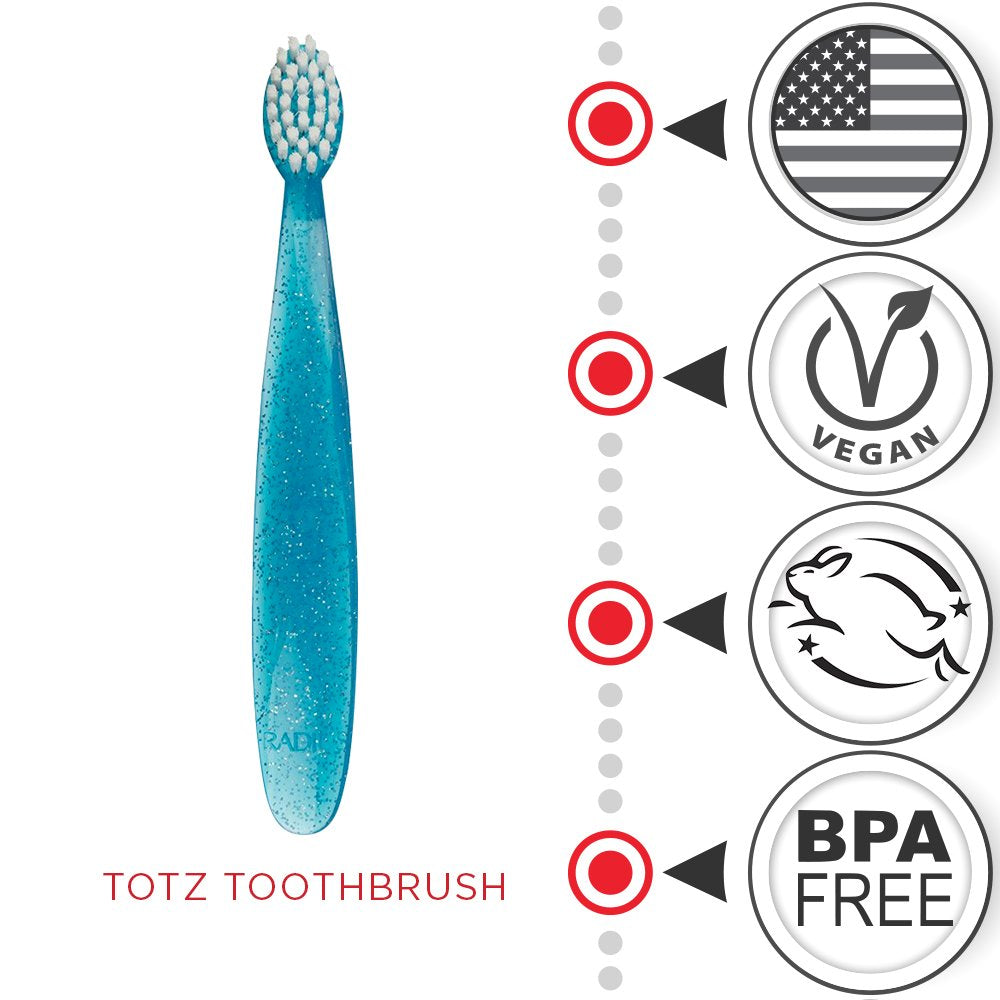 Toothbrush, Totz Brush 18 Months+ (Assorted Colours) Toothbrush RADIUS   