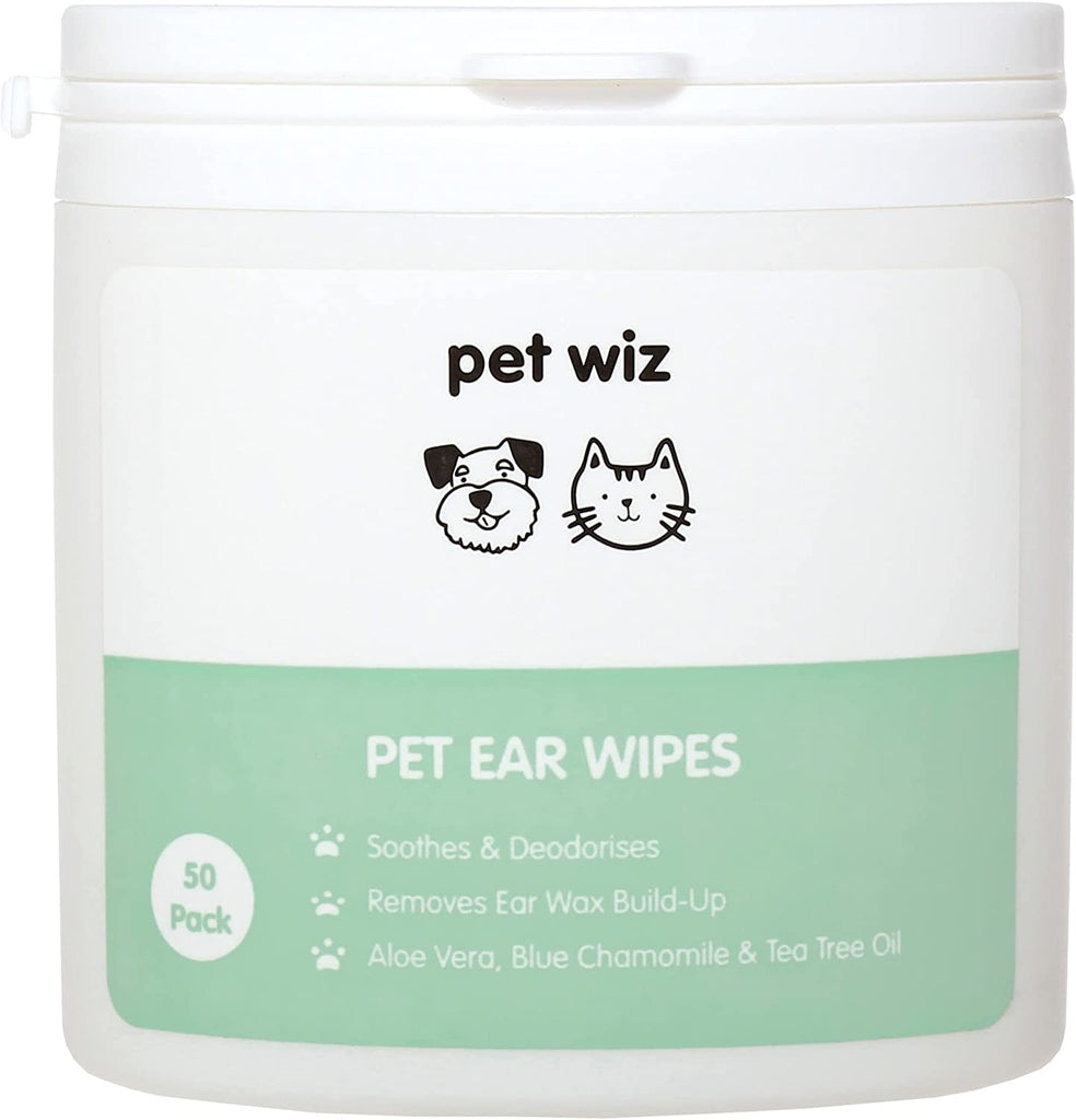 Ear Wipes for Dogs & Cats.  Pet Wiz   