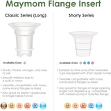 Flange Insert Compatible with Elvie Single/Double Electric, Elvie Stride Cup (24mm), Compatible with Medela PersonalFit Flex Shield  Maymom   