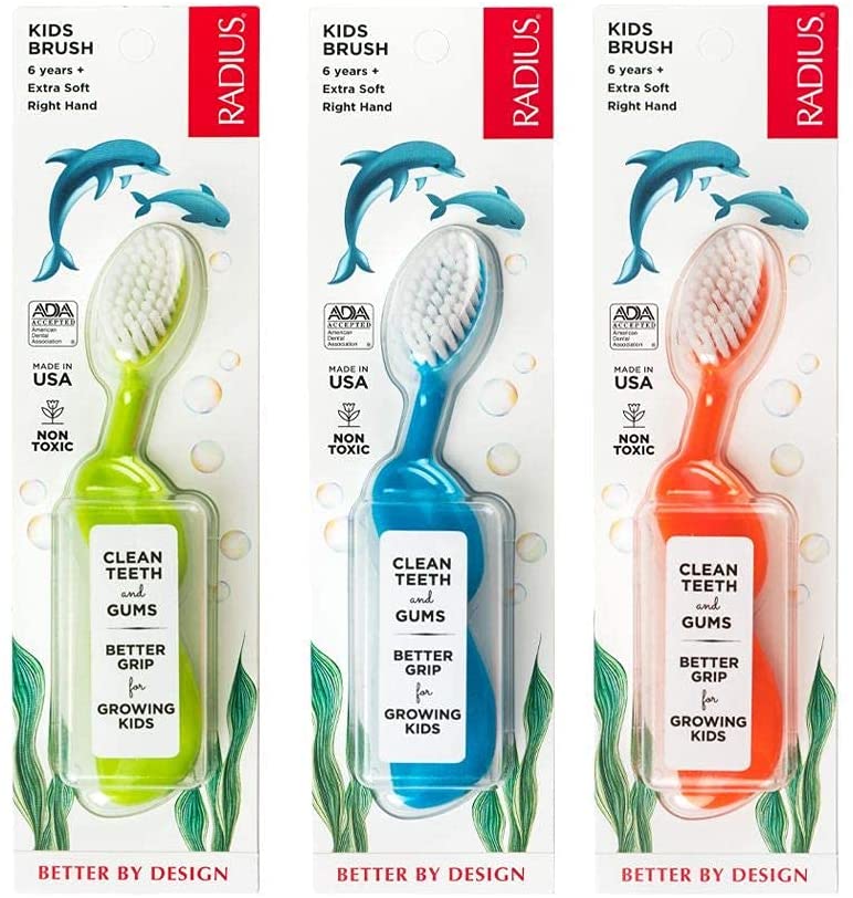 Right Hand Kids Toothbrush, Age 6 years + Toothbrush RADIUS   