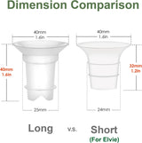 Flange Insert Compatible with Elvie Single/Double Electric, Elvie Stride Cup (24mm), Compatible with Medela PersonalFit Flex Shield  Maymom   