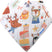 Baby Bandana Bibs (Pack of 5) Baby Bandana Bibs Ana Wiz Festive  