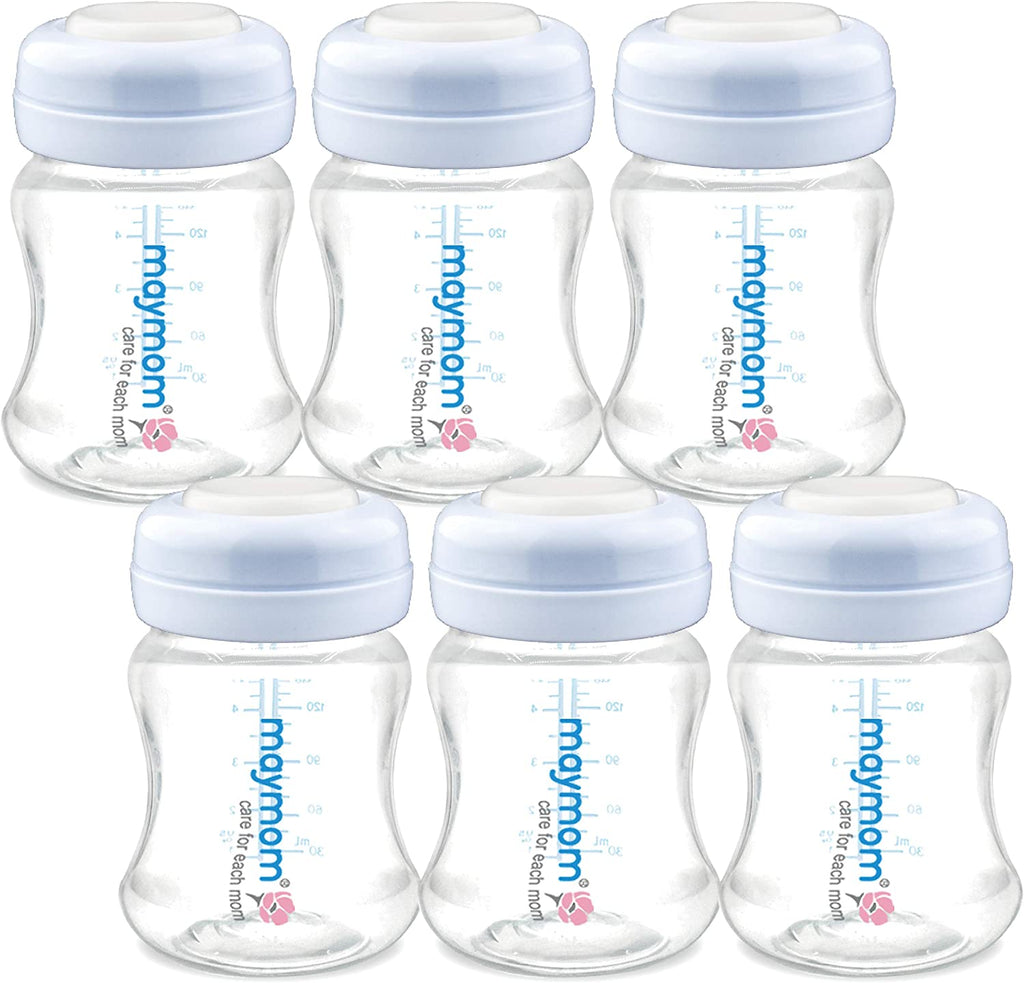Maymom Wide-Mouth Milk Storage Collection Bottle with SureSeal Sealing Disk; 6pc  Maymom   