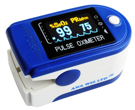 Finger Pulse Oximeter with Colour Waveform Display Pulse Oximeters Anapulse   