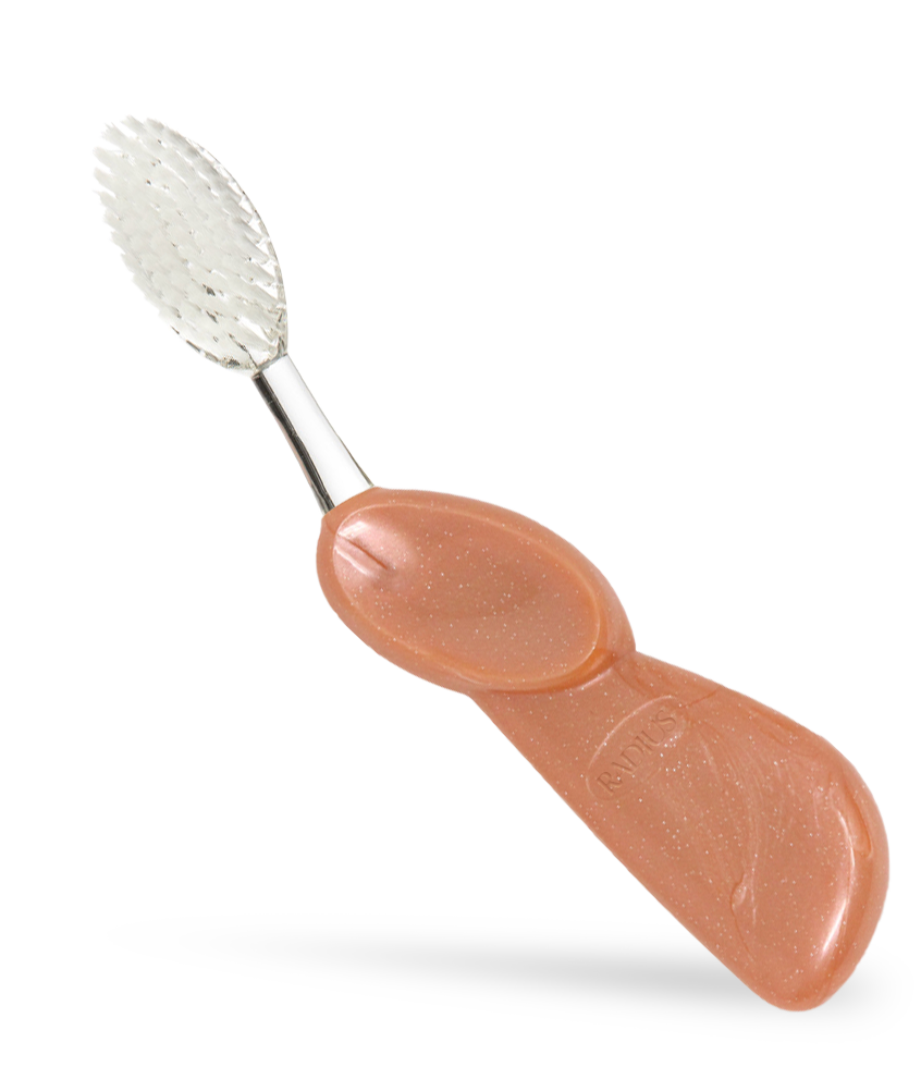 The Big Brush™ with Replaceable Head - Right Hand Toothbrush RADIUS Seashell Coral  