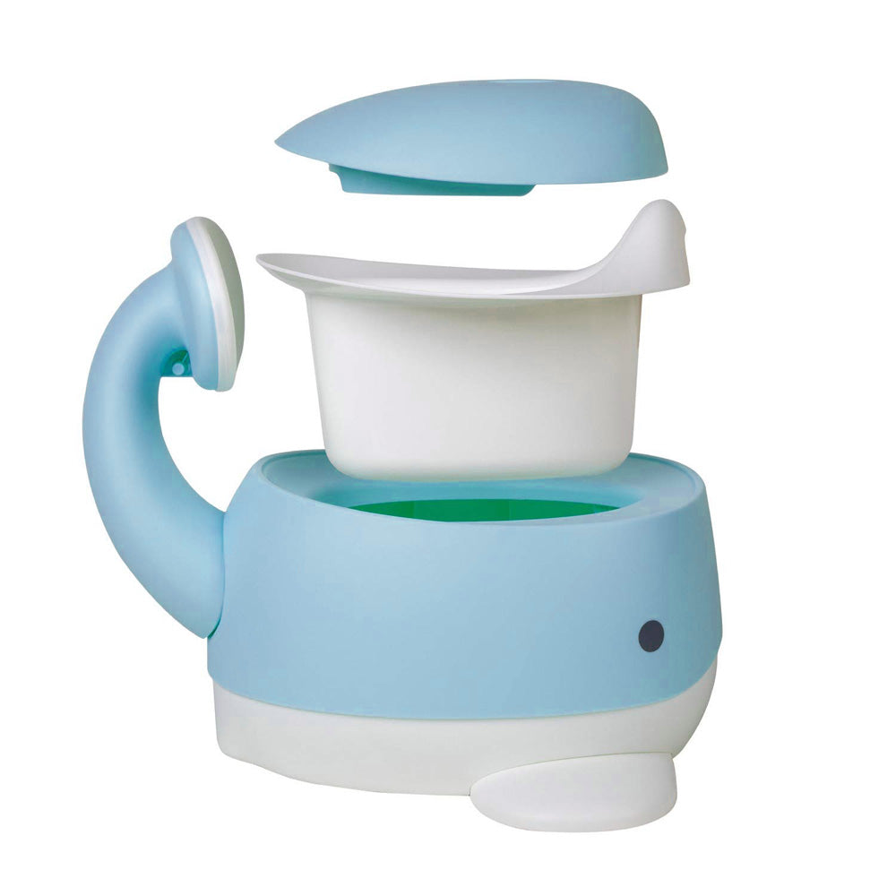 Whale Training Potty with Back Rest, Removable Bowl and Lid Potty Training Ana Wiz   
