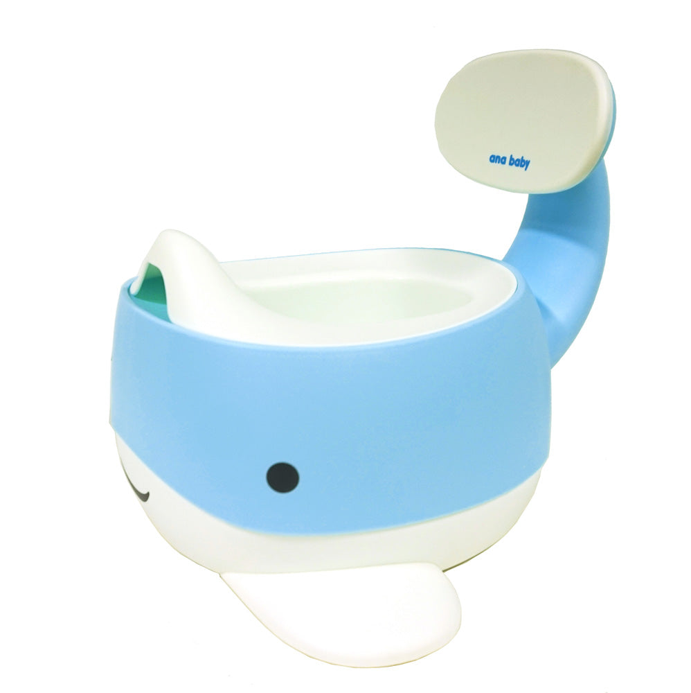 Whale Training Potty with Back Rest, Removable Bowl and Lid Potty Training Ana Wiz   