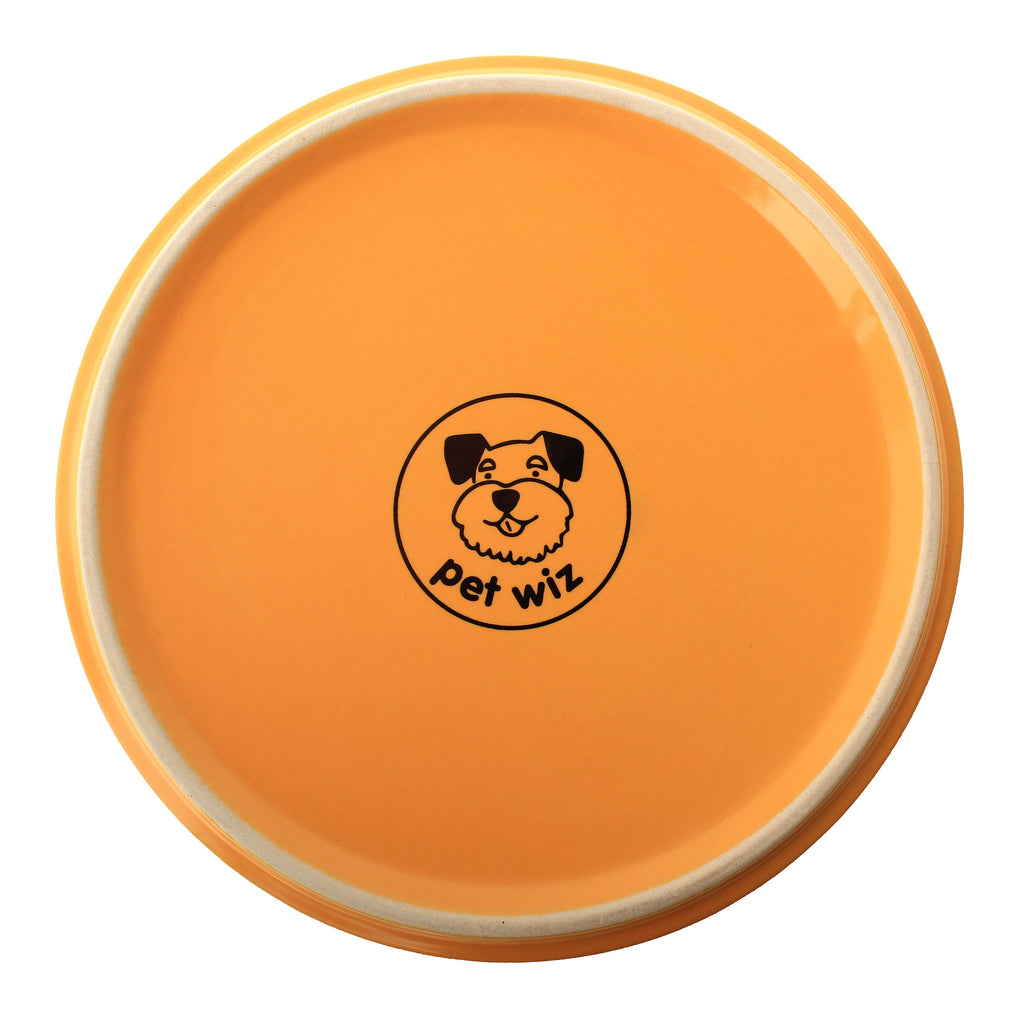 Ceramic Bowl with Bamboo Stand for Dogs & Cats - 5 Colours Available Feeding Pet Wiz   