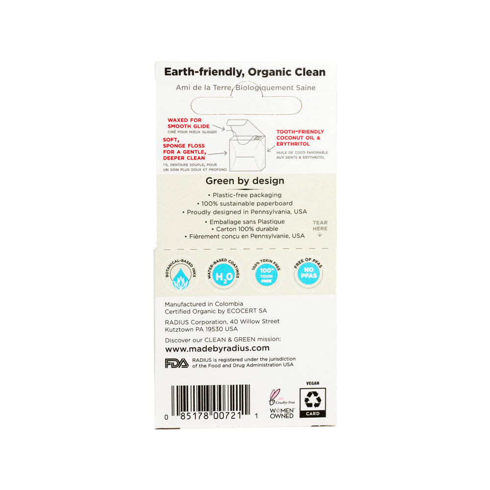 Radius Floss USDA Organic Clove Cardomom Dental Floss Radius   