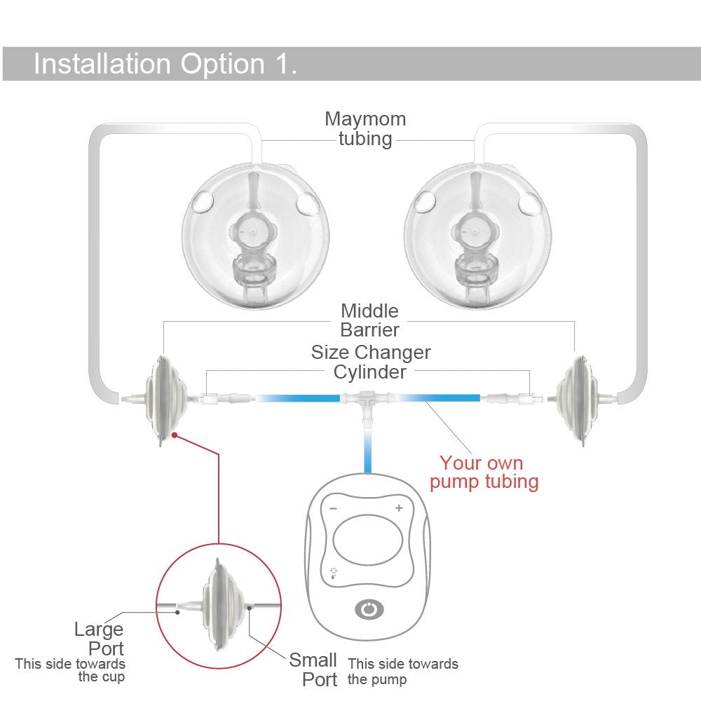 Tubing Kit for Freemie Cups to Connect to Medela Freestyle Pump Breast Pump Accessories Maymom   