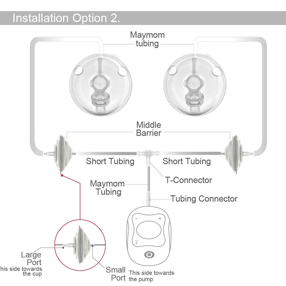 Maymom Tubing Kit for Freemie Cups to Connect to Medela Freestyle Pump Breast Pump Accessories Maymom   